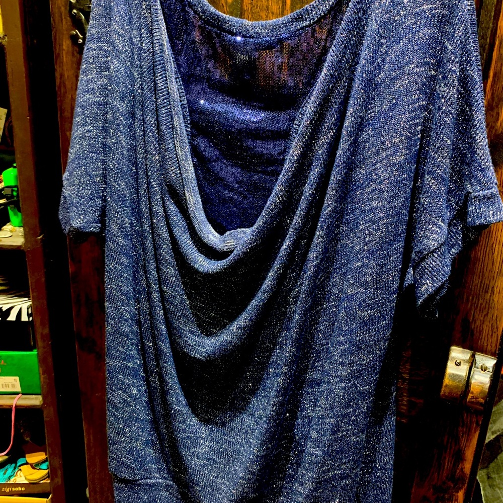 American Rag 2x top low cut with sequin racerback